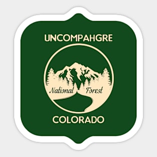 Uncompahgre National Forest Colorado Sticker